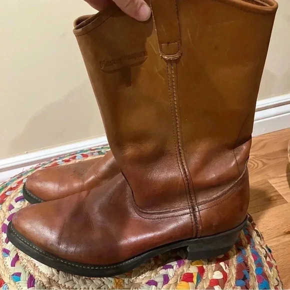 Mason Western cognac leather  western cowboy boots - Picture 7 of 7